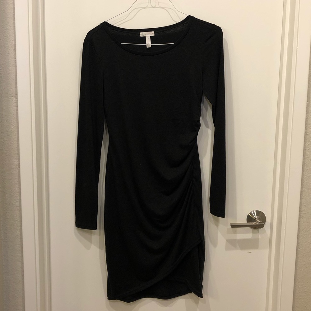 Leith ruched long sleeve dress